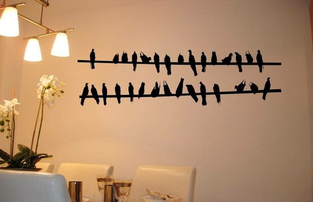 Birds on a wire