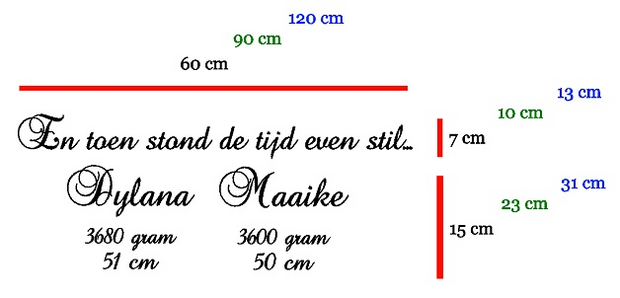 En toen stond de tijd even stil . Voor het maken van bv geboorte borden