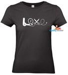 LOVE kapster shirt. Dames T-shirt of Polo en div. kleuren. S t/m 3XL LOVE kapster shirt. Dames T-shirt of Polo en div. kleuren. S t/m 3XL