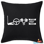 LOVE autocross kussen 50 x 50 cm. div. kleuren