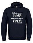 Ik heb zoveel schijt aan alles hoodie (unisex)