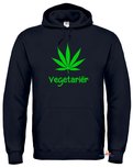 Vegetariër wietblad hoodie (unisex). Maat S t/m 5XL Vegetariër wietblad hoodie (unisex). Maat S t/m 5XL