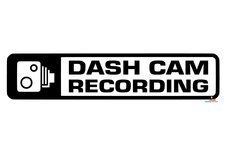 Dash cam recording autosticker