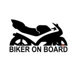 Biker on board (1) sticker