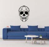 Doodshoofd / skull geometrische muursticker Doodshoofd / skull geometrische muursticker