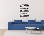 Dates to remember (speciale data) muursticker