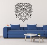 Leeuw hoofd (2) geometrische muursticker Leeuw hoofd (2) geometrische muursticker