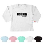 BOERIN junior baby T-shirt in div. kleuren en maat 56 t/m 92 BOERIN junior baby T-shirt in div. kleuren en maat 56 t/m 92