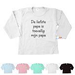 De liefste papa is toevallig mijn papa baby T-shirt in div. kleuren en maat 56 t/m 92 De liefste papa is toevallig mijn papa baby T-shirt in div. kleuren en maat 56 t/m 92