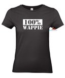 100% wappie dames T-shirt of hoodie. Maat XS t/m 3XL 100% wappie dames T-shirt of hoodie. Maat XS t/m 3XL
