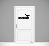 'Naam'osaurus deursticker 'Naam'osaurus deursticker
