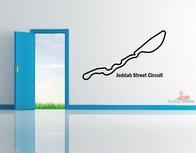 Race circuit Saudi-Arabië - Jeddah Street Circuit muursticker