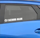 Facebook naam autosticker (set van 2)