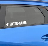 TikTok naam autosticker (set van 2)