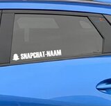 Snapchat naam autosticker (set van 2)
