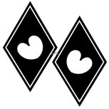 Pompeblêd - hoekschild stickers