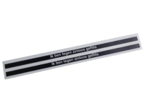 Kentekensticker met uw eigen tekst (2 stuks)