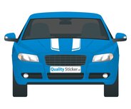 Motorkap striping C (2x 16,5 cm)