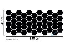 Honingraat dicht autostickers 44 stuks