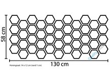 Honingraat open autostickers 44 stuks