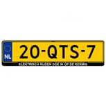 Elektrisch rijden doe ik op de kermis kentekensticker
