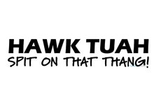 Hawk Tuah spit on that thang sticker