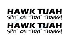 Hawk Tuah spit on that thang stickers (set van 2)