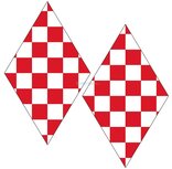 Noord-Brabantse vlag - hoekschild stickers (full color)