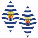 Zeeuwse vlag - hoekschild stickers (full color)