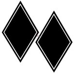 'Eigen creatie' hoekschild stickers