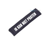 Ik kan niet praten gordelhoes Ik kan niet praten gordelhoes