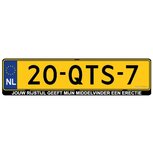 Jouw rijstijl geeft mijn middelvinger een erectie kentekensticker