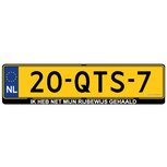Ik heb net mijn rijbewijs gehaald kentekensticker