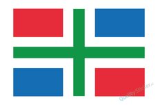 Groningse vlag sticker