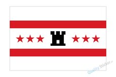 Drentse vlag sticker