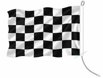 Finish Autocross Vlag | Crossvlaggetje Finish