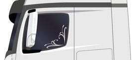 Riet zijraamstickers (4 stuks)