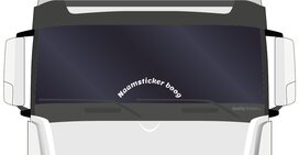 Truck naamsticker boog
