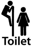 Toilet gluren sticker Toilet gluren sticker