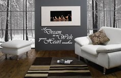A dream is a wish the heart makes. Muursticker A dream is a wish the heart makes. Muursticker