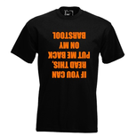 If you can read this put me back on my barstool. Keuze uit T-shirt of Polo en div. kleuren. S t/m 5XL If you can read this put me back on my barstool. Keuze uit T-shirt of Polo en div. kleuren. S t/m 5XL