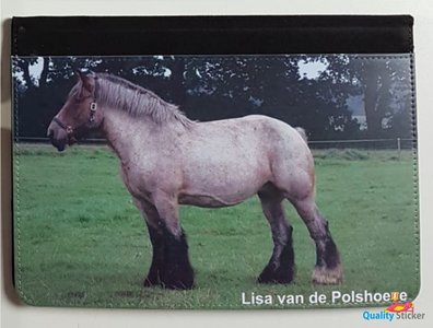 Af en toe luisteraar hoed Paardenpaspoort hoes met foto van uw paard of pony - Qualitysticker.nl -  Meer dan alleen stickers